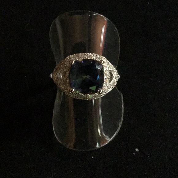 Sterling Silver Topaz Ring in Majestic Blue - Picture 1 of 2